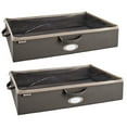 thumbnail image 1 of ClosetMaid Fabric Organizer Multiple Item Storage Zip Bag, Charcoal (2 Pack), 1 of 7