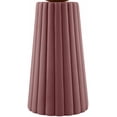 thumbnail image 3 of BoutiqueRugs Otterwisch Contemporary Ceramic Bedside Table Lamp for Bedroom Nightstand and Living Room - Shade Glass - White, Dark Red, Rust - 17" H, 3 of 4