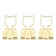 thumbnail image 5 of Abrazaderas de Papel Clips de Carpeta de Papel de Metal Soporte de Papel con Forma de Gato Hueco Abrazaderas de Papel Livianas Fácil de Manejar para Clasificación de Documentos ANGGREK Otros, 5 of 8