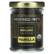 Wilderness Poets, Pure Vanilla Powder, Tahitian Ground Vanilla Beans, 1 oz Pack of 4