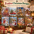 thumbnail image 4 of Christmas Pearl Art Kit for Adults, DIY Pearl Diamond Art Painting Set for Beginners and Holiday Decor, 4 of 7