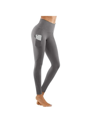 Charcoal Gray High Waist Compression Plus Size Leggings For Women