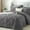 Dark Grey, variant on Davulos Twin Comforter Set 5 Pieces,Grey Bed in a Bag for Bedroom All Season Bedding Sets with Comforter, Pillow Shams, Pillowcases, Flat Sheet, Fitted Sheet