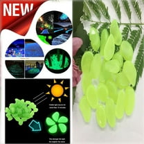 20X Glowing Stone Clearance! Nomeni Garden Pebbles Glow Stones Rocks Luminous Pebbles for Walkways Outdoor Decor 20P, Home Decor Promotion Sale! Blue