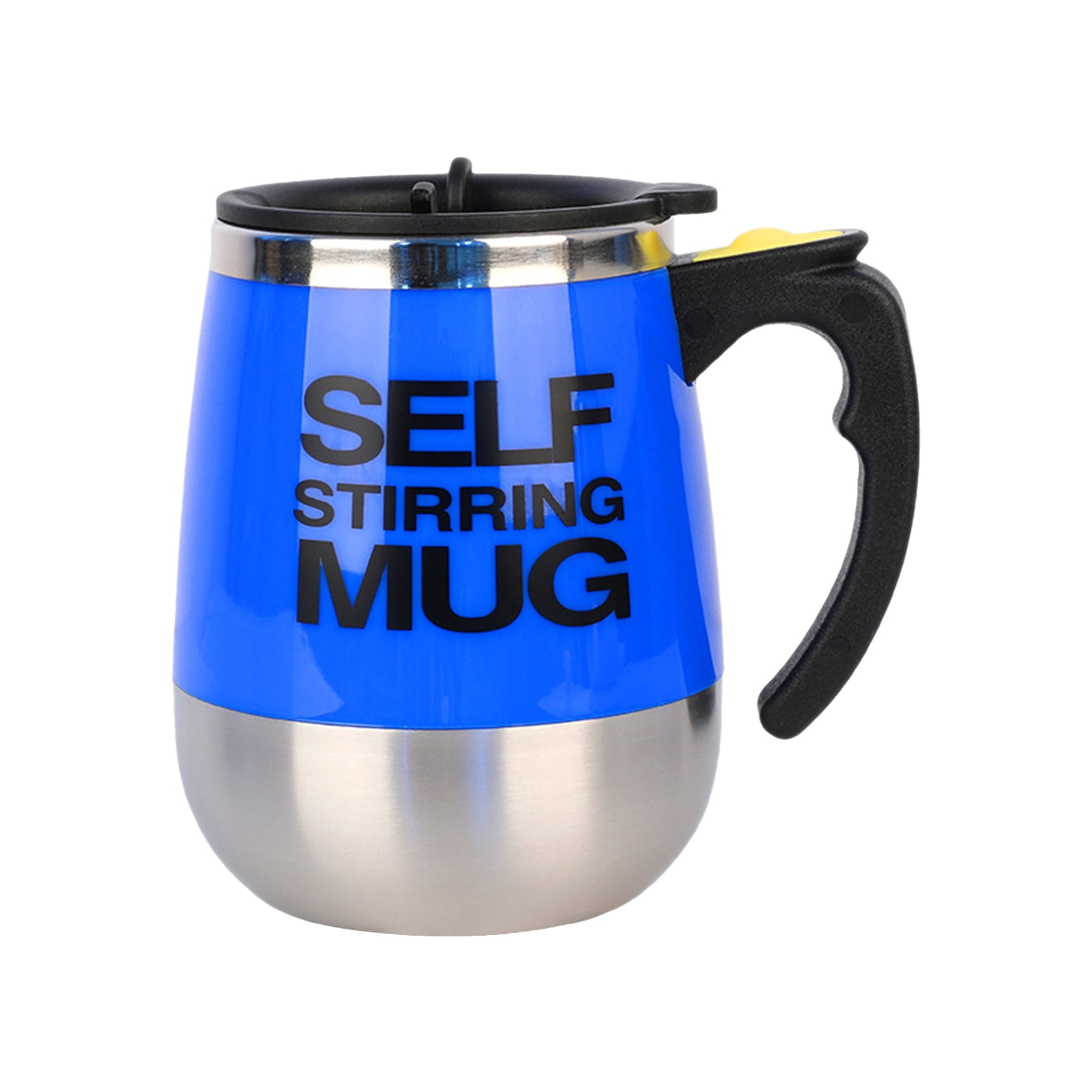 400ml Self Stirring Mug with Lid Automatic Stirring Coffee Cup Electric Stainless Steel Self Mixing Coffee Cup for Coffee Milk Cocoa Hot Chocolate Tea