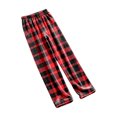 thumbnail image 5 of SGMVNU Womens Pajama Pants Plaid Cozy Loungewear Winter Warm Pj Bottoms Fuzzy Sleepwear Comfy Classic Homewear(Red, 2XL), 5 of 6