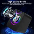 thumbnail image 3 of CHUANK Computer Speakers for Laptop   2.0 Stereo Portable RGB Gaming Speaker Wired External Desktop Speaker  Mini USB Powered Speaker for Desktop TV Monitor PC Notebook Tablets, 3 of 8