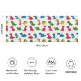 thumbnail image 3 of White Colorful Tiny Dinosaurs Pattern Bathroom Rugs Mat,Non Slip Microfiber Bathroom Rug,Rubber Backing,Soft Bathroom Mats for Bathroom Floor,Tub and Shower,47x17in(120x43cm), 3 of 5