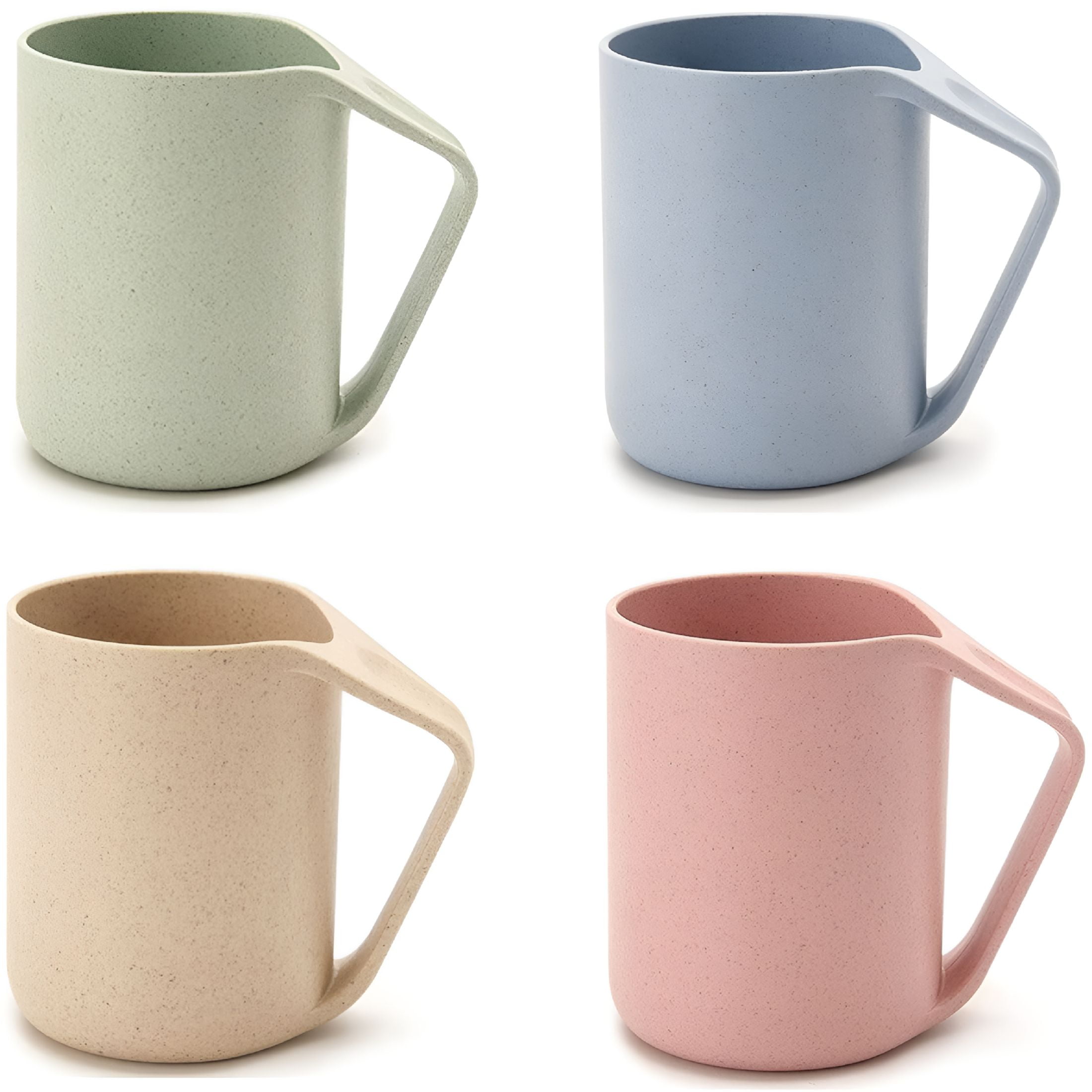 G.E.T. Heavy-Duty Shatterproof Plastic Coffee Cup / Mug, 12 Ounce, White  (Set of 4) - Walmart.com