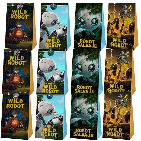 The Wild Robot Goodie Bags Party Favor Candy Decorations Treat Supplies Birthday