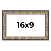 16x9 Frame Silver Real Wood Picture Frame Width 1.75 Inches | Interior Frame Depth 0.5 Inches |