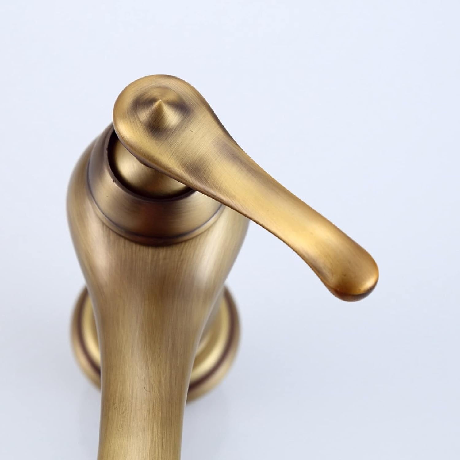 Vintage Sink Faucet Bathroom, Brass Sink Faucet Bathroom, Cold Hot Mixer Vintage Vanity Tap, Single Handle Bathroom Sink Faucet High, Black