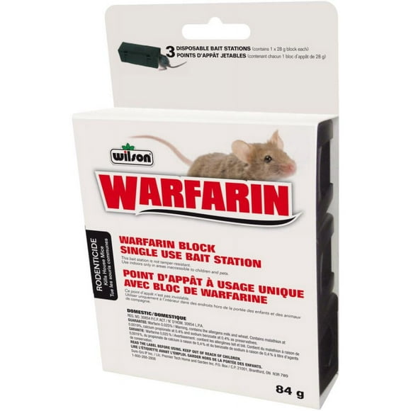 MouseOUT Warfarin Block Station - 3 Pack