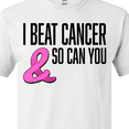 thumbnail image 4 of Inktastic I Beat Cancer and So Can You T-Shirt, 4 of 5