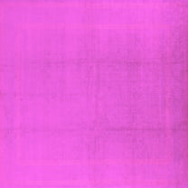 Ahgly Company Indoor Square Solid Pink Modern Area Rugs, 6' Square