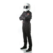 RaceQuip 110006RQP 110 Series 1-Pc Driving Suit - SFI 3.2A/1 - Black - XL
