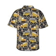 thumbnail image 4 of Qekee Excavator At Work print Hawaiian Shirt for Men Short Sleeve Button Down Shirts Beach Tropical Casual Shirts, 4 of 9