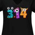 thumbnail image 4 of Inktastic Monsters Like Pi- Pi Day numbers Women's Plus Size V-Neck T-Shirt, 4 of 5