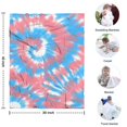 thumbnail image 4 of Colorful Tie Dye Pattern Blanket,Comfortable Soft Flannel Throw Blanket,All Season,Warm Lightweight Blankets for Sofa Bed Couch Living Room Chair,30"x40", 4 of 4