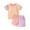 Pink, variant on ZACPNCV Toddler Baby Girl Clothes Short Sleeve T Shirt Shorts Two-piece Set Newborn Outfit Baby Summer Mother's Day Clothes Blue 12-18 Months