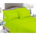 thumbnail image 2 of Elegant Comfort 4 Piece Bed Sheets Full Green Texture 1500 Premier Hotel Collection Polyester, 2 of 4