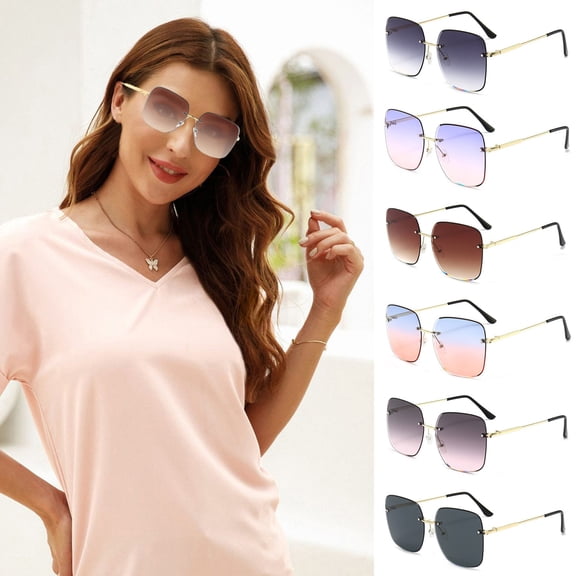 Only Moment Brown Sunglasses Accessories for Women Polyester Trendy Rectangle Womens Mens Shades Sun Glasses One Size