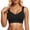 Black, variant on Women's Seamless Wireless Sports Bras Push up Deep V No Underwire Supportive Bralettes Plus Size Fixed Point Full Coverage Lift Comfort Solid Color Everyday Workout Bra Blue M