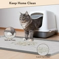 thumbnail image 3 of FACCAIL Silicone Cat Litter Trapping Mat, Waterproof/Urineproof Cat Litter Box Mat, Cat Litter-Collecting Pad for Floor, Soft & Pet-Friendly (34"x 22"- Gray), 3 of 7