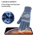thumbnail image 3 of Guantes de invierno con pantalla táctil para mujer y niña, guantes de punto suaves y cálidos, 3 of 5