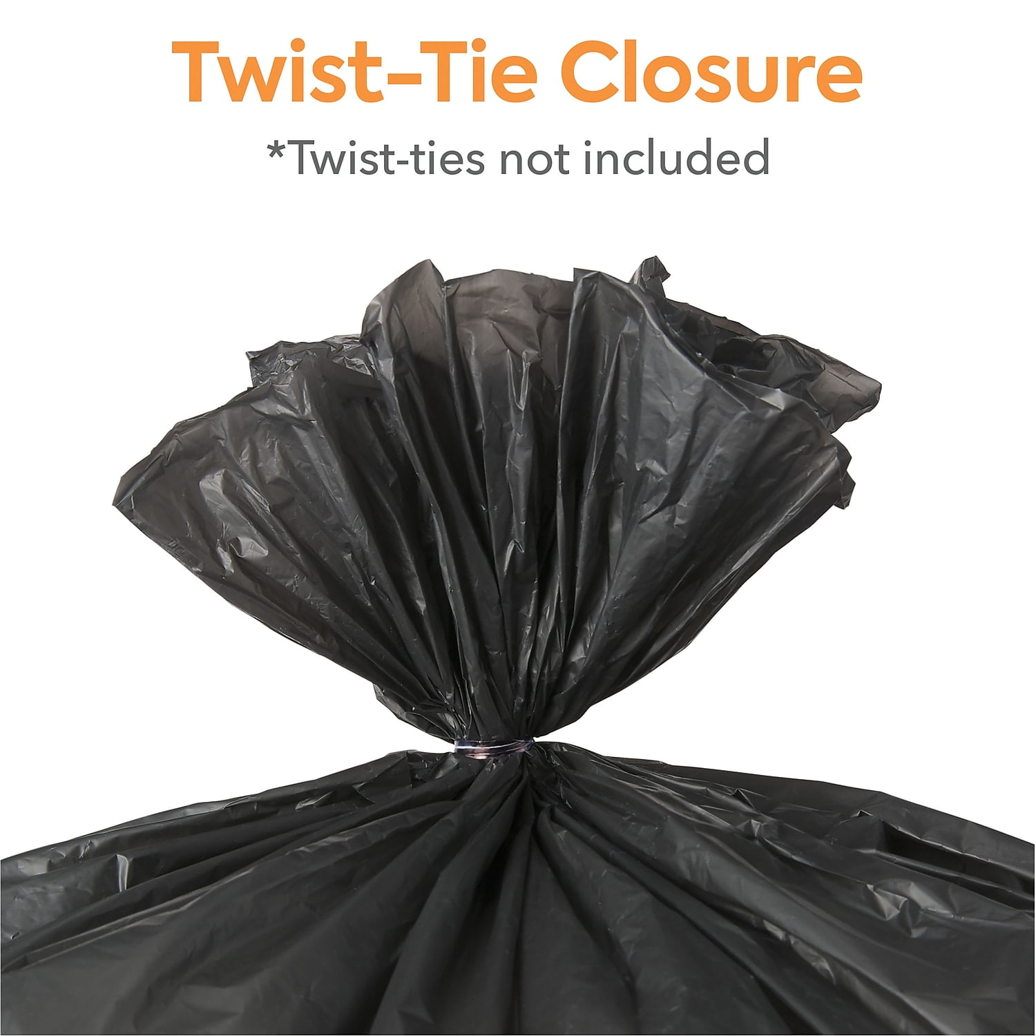 Staples Coastwide Professional 55-60 Gallon Trash Bag 38" x 60" High Density 22 mic Black 150