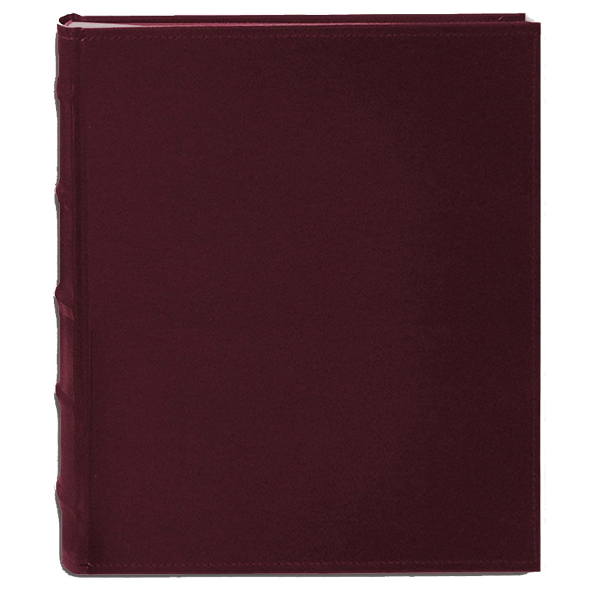 Pioneer Clear Pocket Photo Album – Holds 12 5x7 & 4 8x10 Photos, Burgundy Post-Bound Cover