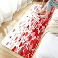 thumbnail image 2 of Valentine Bathroom Rugs, Romantic Falling Red Hearts Valentines Day Bathroom Rugs Set Valentines Bathroom Rugs Decor, Hearts Bathroom Rug Mat 17X48inch, Extra Soft and Absorbent Bath Rugs, 2 of 3
