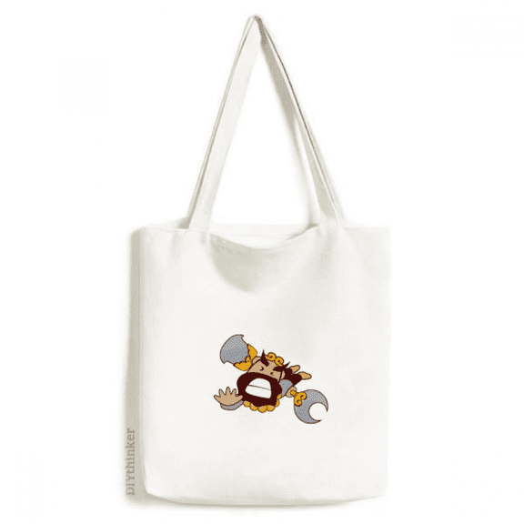 Sand Barbarous Monks Tote Canvas Bag Shopping Satchel Casual Handbag