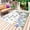 Black SpringGreen, variant on Spring Gnomes Outdoor Rug 6x9 Ft - Reversible Patio Rug Outdoor Camping Rugs, Watercolor Botanical Floral Buffalo Plaid Indoor Outdoor Area Rugs, Non-Slip Outdoor Carpet Runner for Deck/Porch