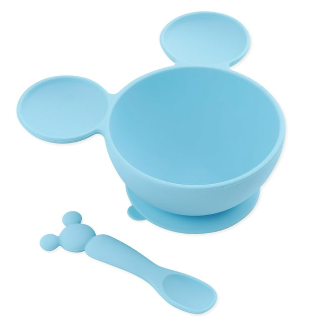 Set de alimentación Bumkins Disney Baby Bowl con ventosa y cuchara Mickey