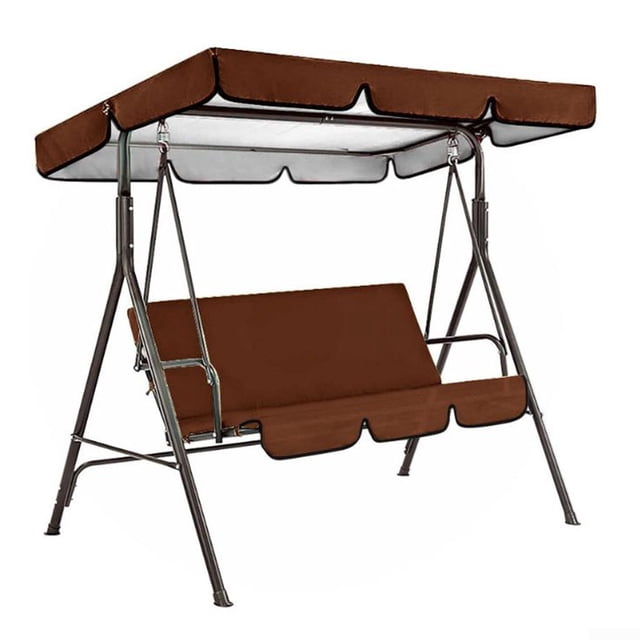 Garden Swing Canopy Seats Replacement Set 3 Seats Covers + Swing Canopy Cover