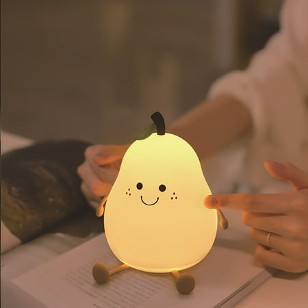 

Holiday Savings! Feltree Night Lights No Pear Night Light Children s Bedroom Dormitory Bedside Sleeping Light Lovely Colorful Silicone Patting Light Yellow Silica gel