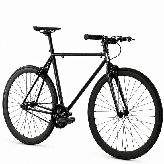 Golden Cycles Single Speed Fixie Bike Lightweight Steel Frame, Flip-Flop Hub, 700c Wheels, Multiple Sizes & Deep V Rims (Vader, 55)