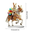 thumbnail image 3 of Easter Decoration Spring Bunny Ornament 2D Acrylic Desktop Ornament 2025 Cartoon Cute Easter Eggs Rabbit Designs Decoration Accessories for Living Room Holiday Party Supplie, 3 of 6