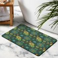 thumbnail image 4 of Elegant Green Floral 20x32 Inch Rug - Modern Washable, Non-Slip Area Rug for Bedroom, Bathroom, Entryway and Laundry Room - Small Distressed Accent Carpet, 4 of 5