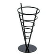 thumbnail image 1 of Abbracc Cone Stand Iron French Fries Holder,Table Serving Food Tool Black, 1 of 9