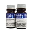 thumbnail image 1 of Tabletas de purificación de agua Potable Aqua, 2 botellas de 50 unidades, 1 of 9