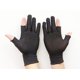 thumbnail image 5 of Guantes de conducción finos de nailon para protección laboral, de dos dedos y medio dedo, de color negro puro, para hombres y mujeres, 5 of 5