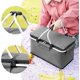 thumbnail image 4 of Cesta de picnic plegable con aislamiento, bolsa térmica plegable, cesta de comestibles portátil para acampar de 22 l con asas de aluminio (gris), gris, (202104160811), 4 of 5