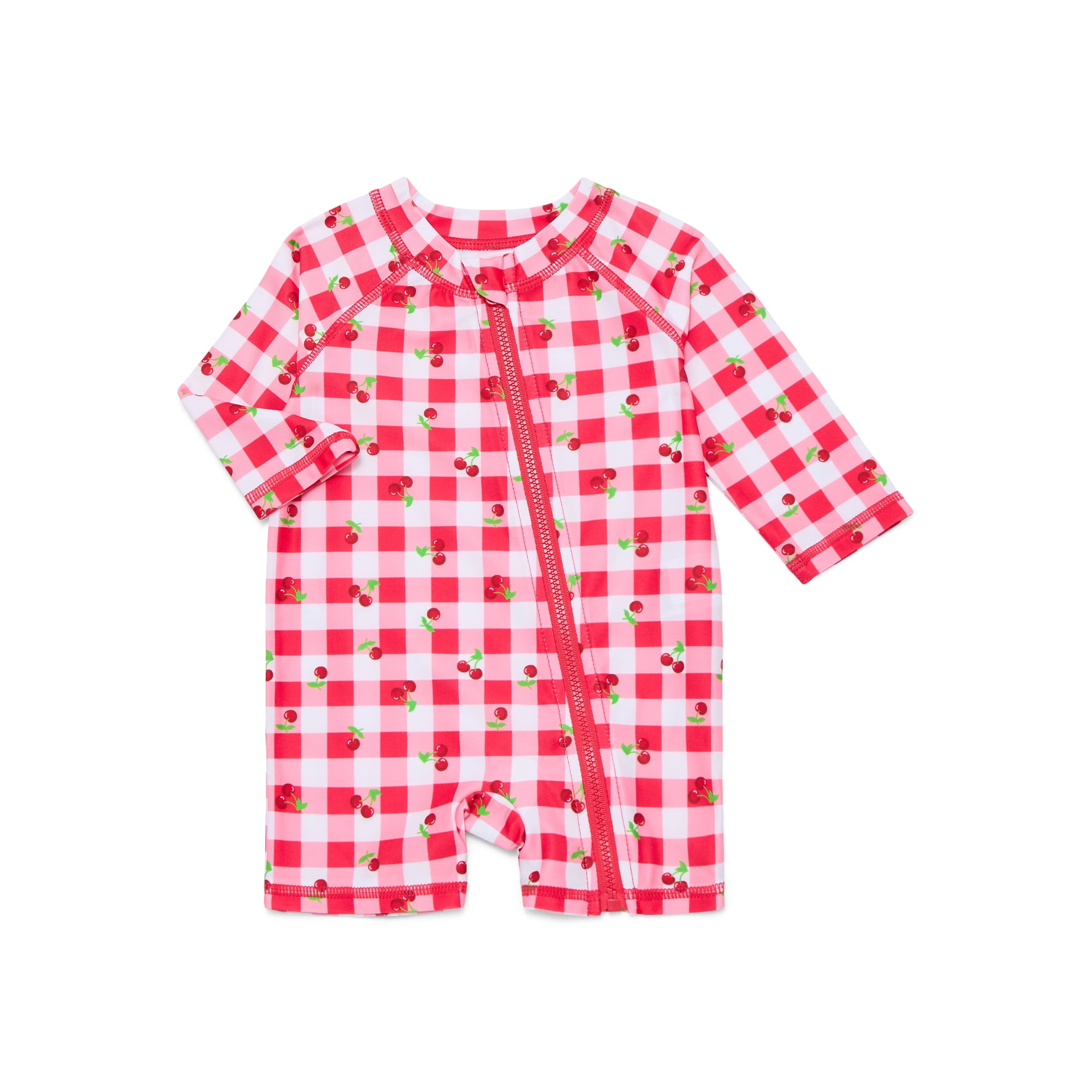 Wonder Nation Baby Boys and Baby Girls Rash Guard One Piece, Sizes 0/3M-12M