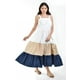 thumbnail image 1 of Vestido de popelina tricolor Roman Fashion /Juvenil, 883 (Beige - Azul marino) beige M, 1 of 6