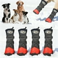 thumbnail image 1 of Durable All Weather Pet Boots with Sole and Reflective Strips for Outdoors—Walking Hiking Running on Various Terrains and Weather Conditions, 1 of 5