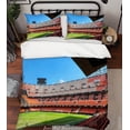 thumbnail image 2 of 3D Valencia Football Field Spectator Seats Bluesky Quilt Cover Set Bedding Set, 2 of 3