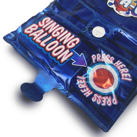 Best Party Ever Tune-a-Loons 50 Cent in Da Club Mylar Singing Blue Birthday Balloon, 27 in