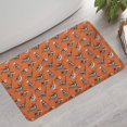 thumbnail image 2 of Orange Dinosaurs Skeletons Pattern Bathroom Rugs Mat,Non Slip Microfiber Bathroom Rug,Rubber Backing,Soft Bathroom Mats for Bathroom Floor,Tub and Shower,17x30in(43x75cm), 2 of 5